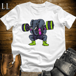 Gym Beast Squat Neon Elephant White | Squat Neon Elephant