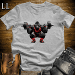 Squat Red Gorilla Sport Grey | Gym Beast Gift Tee