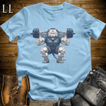 Squat Siberian Tiger Light Blue | Gym Beast Gift Tee