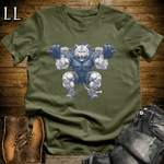 Squat Siberian Tiger Military Green | Gym Beast Gift Tee