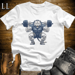 Squat Siberian Tiger White | Gym Beast Gift Tee