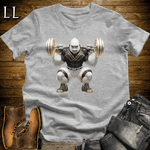 Gym Beast Squat White Gorilla Sport Grey | Leg Day Tee