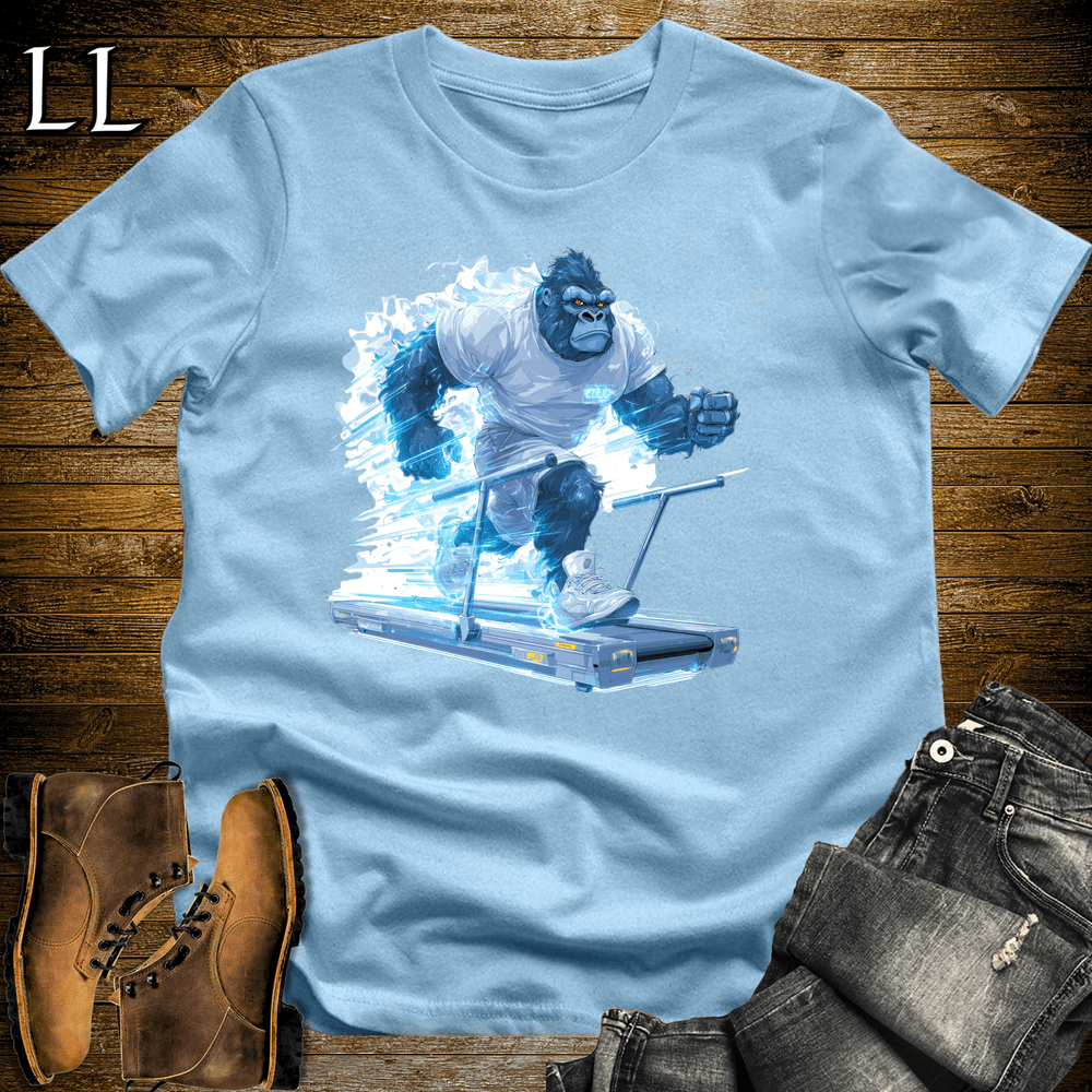 Gym Beast Treadmill Blue Gorilla Light Blue | Cardio Tee