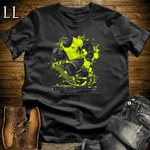 Gym Beast Treadmill Green Gorilla Black | Runner Tee