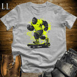 Gym Beast Treadmill Green Gorilla Sport Grey | Runner Tee