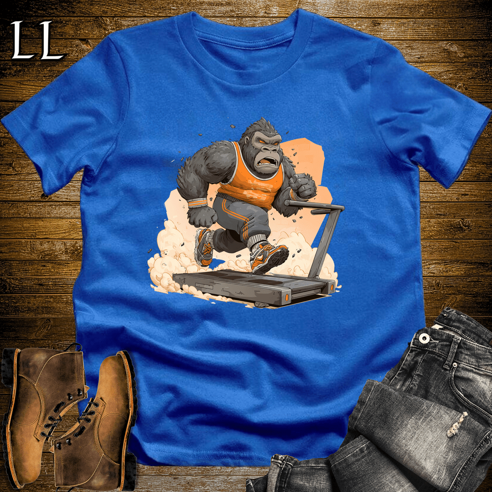 Gym Beast Treadmill Orange Gorilla Royal Blue | Cardio Tee
