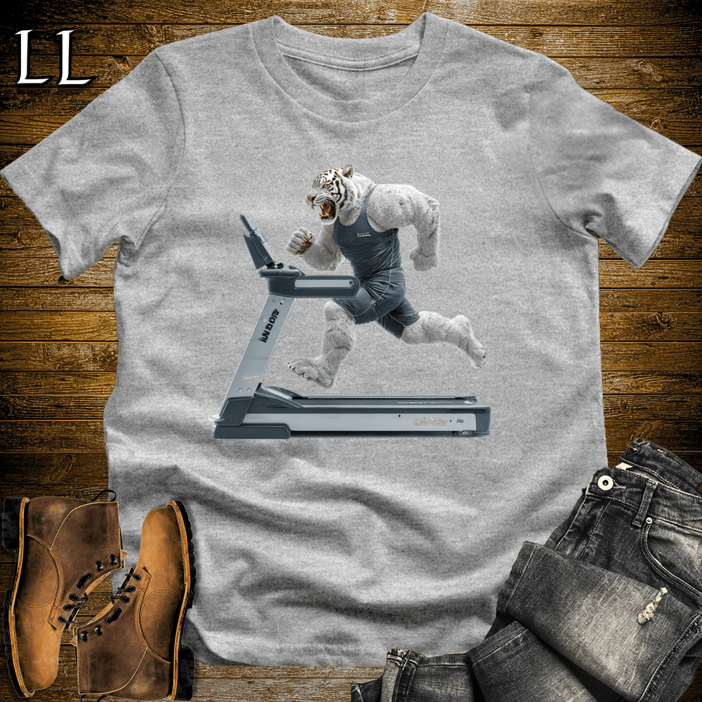 Gym Beast Siberian Tiger Treadmill Sport Grey | Cardio Tee