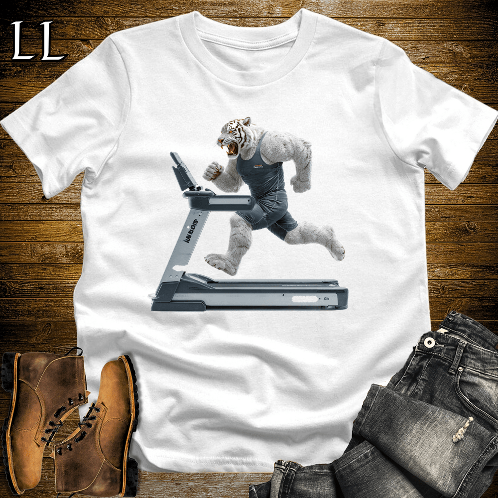 Gym Beast Siberian Tiger Treadmill White | Cardio Tee