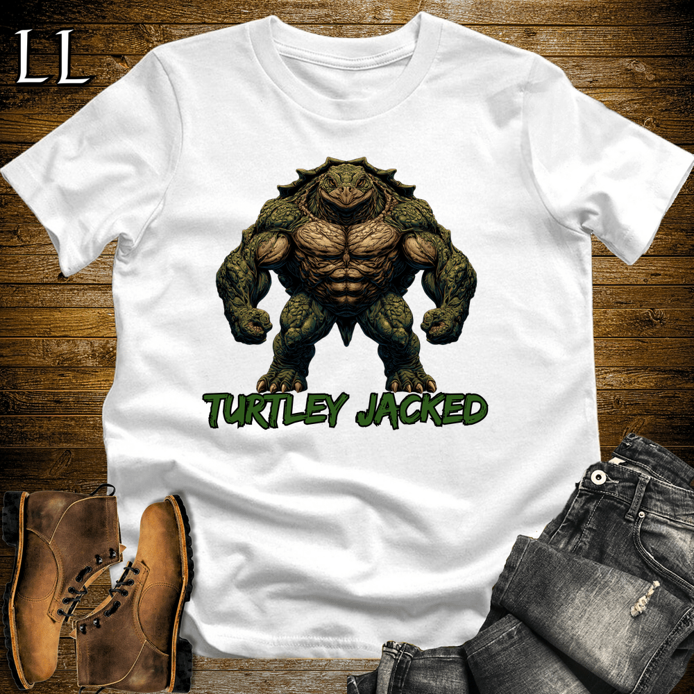 Gym Beast Turtley Jacked - White - LegacyLayers