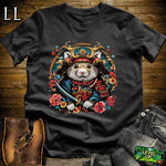 Hamster Samurai White | Tiny Warrior Tee