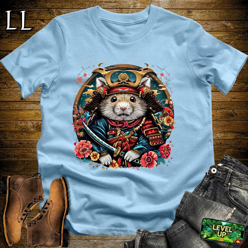 Hamster Samurai Black | Tiny Warrior Tee