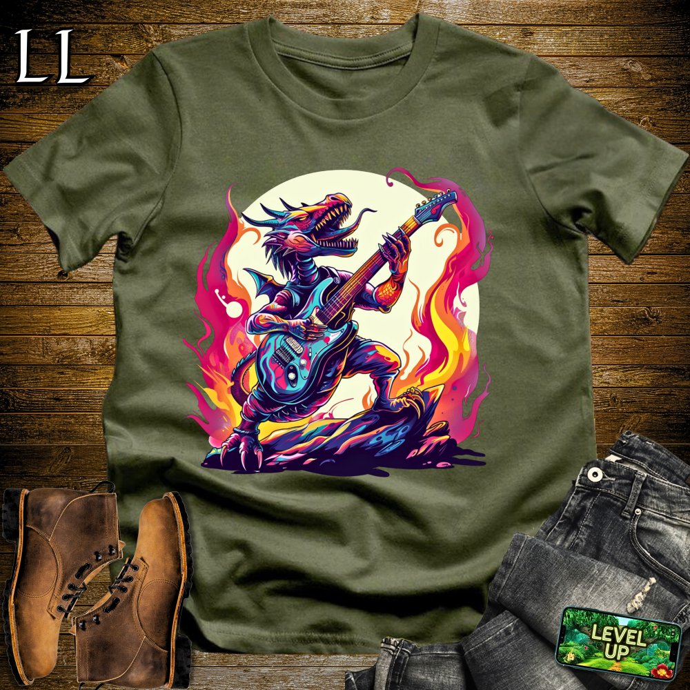 Hard Rock Dragon Softstyle Tee - Military Green - LegacyLayers