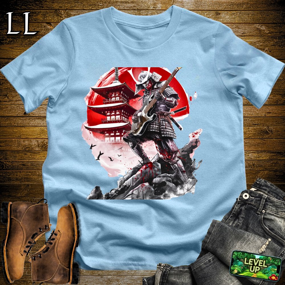Hard Rock Samurai Black | Music Warrior Tee