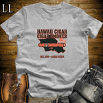 Hawaii Cigar Smoker T-Shirt Sport Grey | Island Cigar Lover Gift