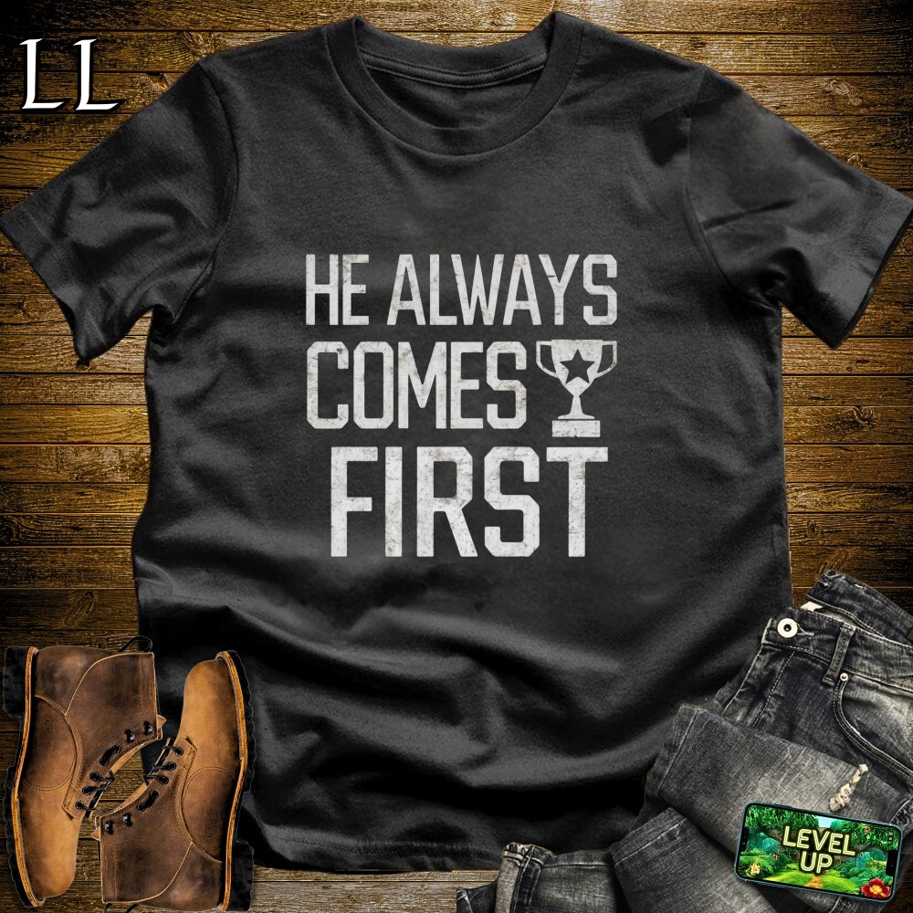 He Always Comes First Softstyle Tee - Black - LegacyLayers