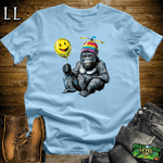 Helicopter Hat Gorilla Light Blue | Funny Shirt