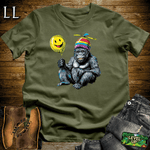 Helicopter Hat Gorilla Military Green | Funny Shirt