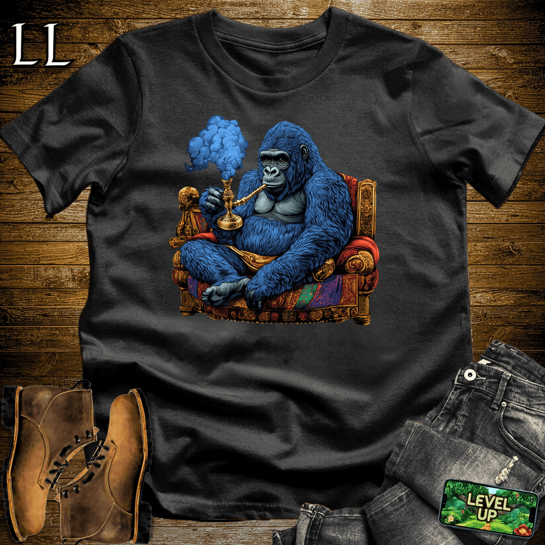 Hookah Gorilla Black | Hookah Lounge Shirt