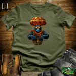 Hot Air Balloon Gorilla Military Green | Adventure Travel Shirt