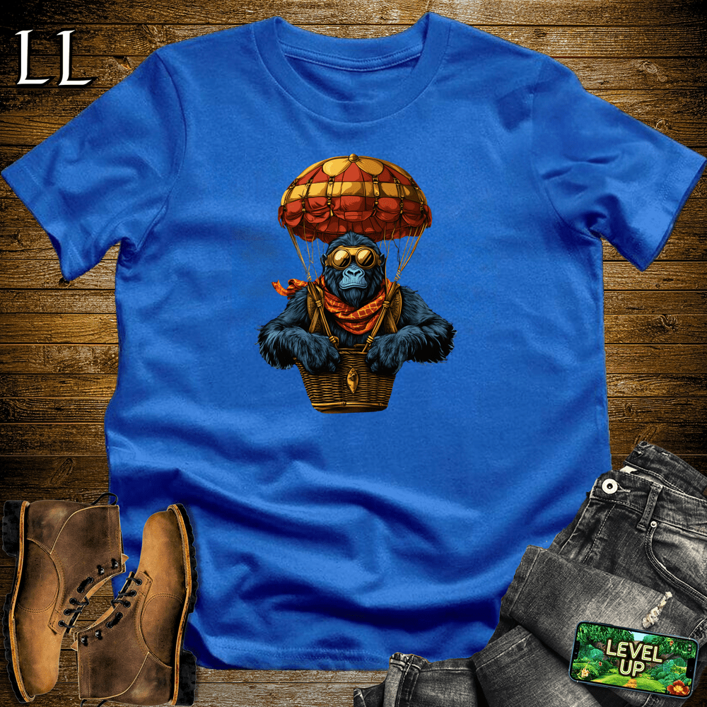Hot Air Balloon Gorilla Royal | Adventure Travel Shirt
