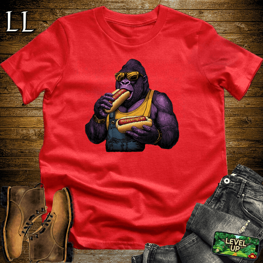 Hot Dog Gorilla - Red - LegacyLayers