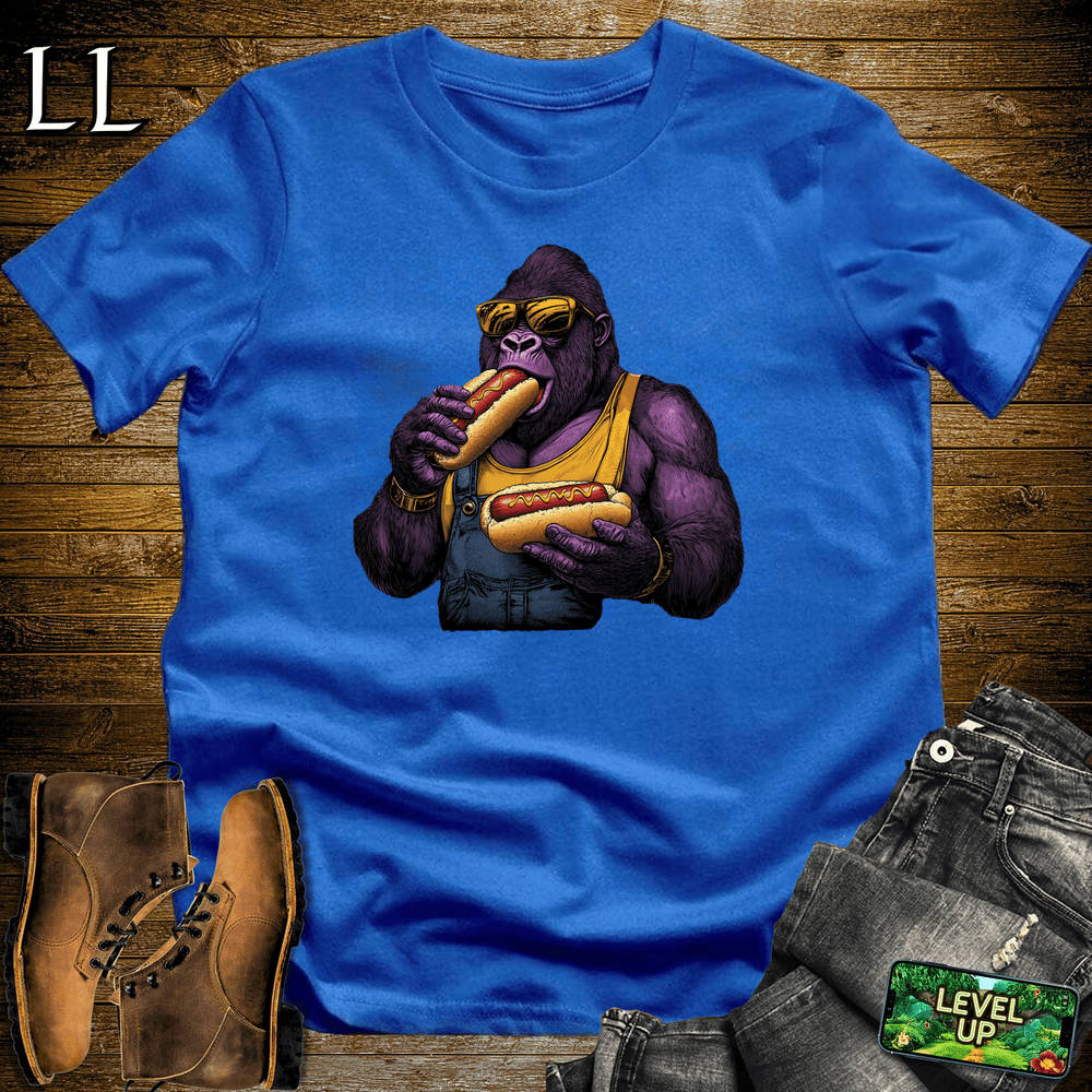 Hot Dog Gorilla Royal | Funny Food Lover Shirt