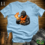 Hot Wings Gorilla Light Blue | Spicy Food Lover Shirt