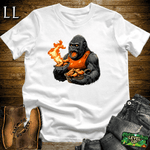 Hot Wings Gorilla White | Spicy Food Lover Shirt