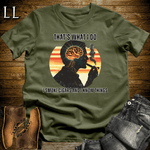 Smoke Cigar and Know Things Softstyle Tee Military Green | Funny Cigar Quote Shirt
