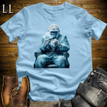 Ice Capo Cigar Gorilla Light Blue | Gorilla Graphic Tee