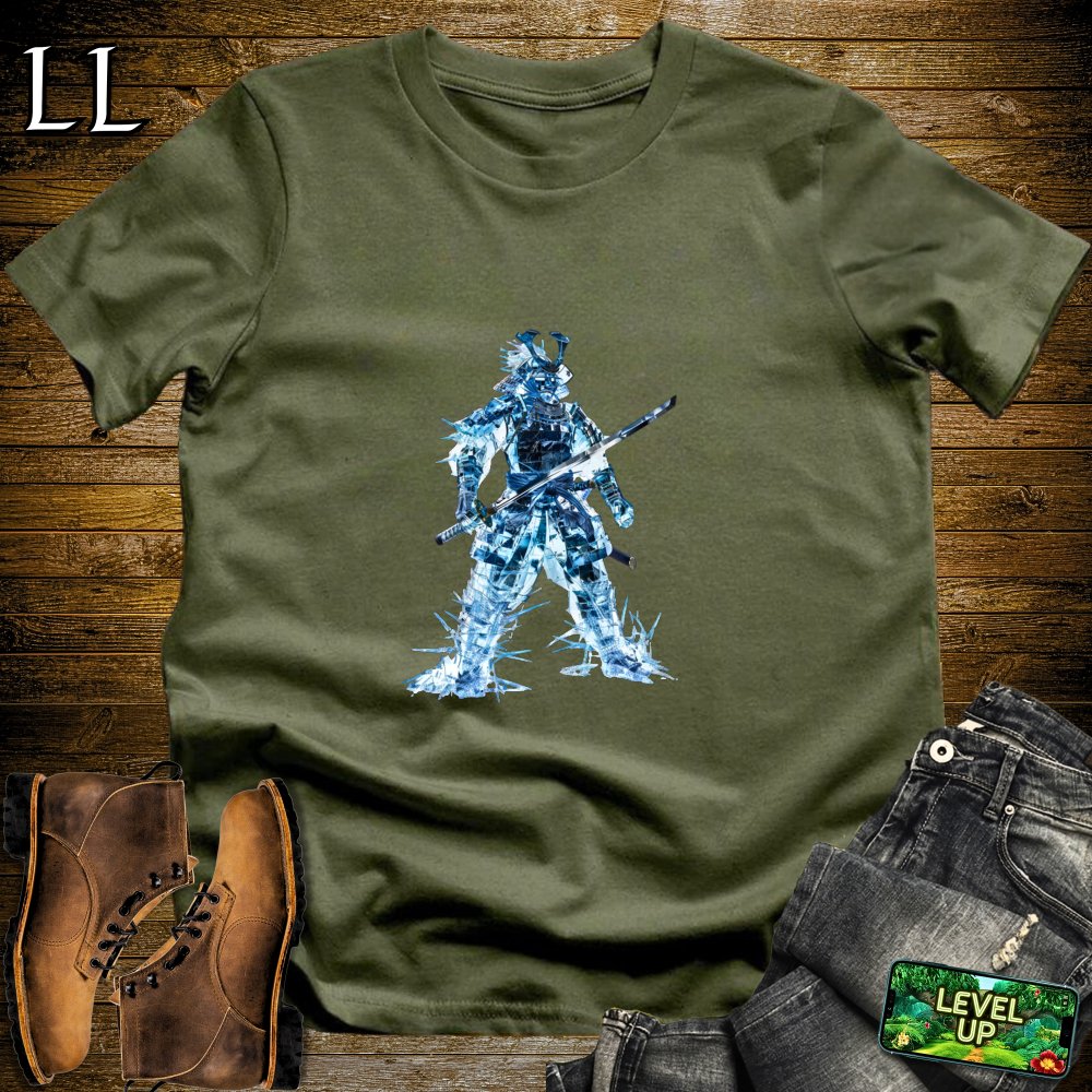 Ice Samurai Navy | Frozen Warrior Tee