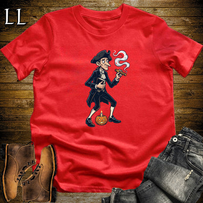 Ichabod Crane Sleepy Hollow Cigar T-Shirt Red | Sleepy Hollow Shirt