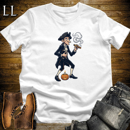 Ichabod Crane Sleepy Hollow Cigar T-Shirt White | Sleepy Hollow Shirt