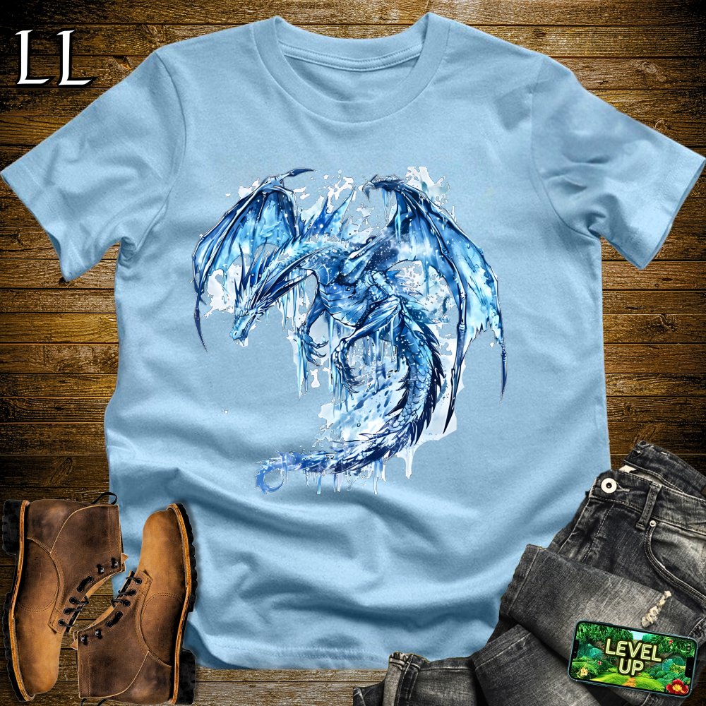 Icicle Dragon Softstyle Tee - Light Blue - LegacyLayers