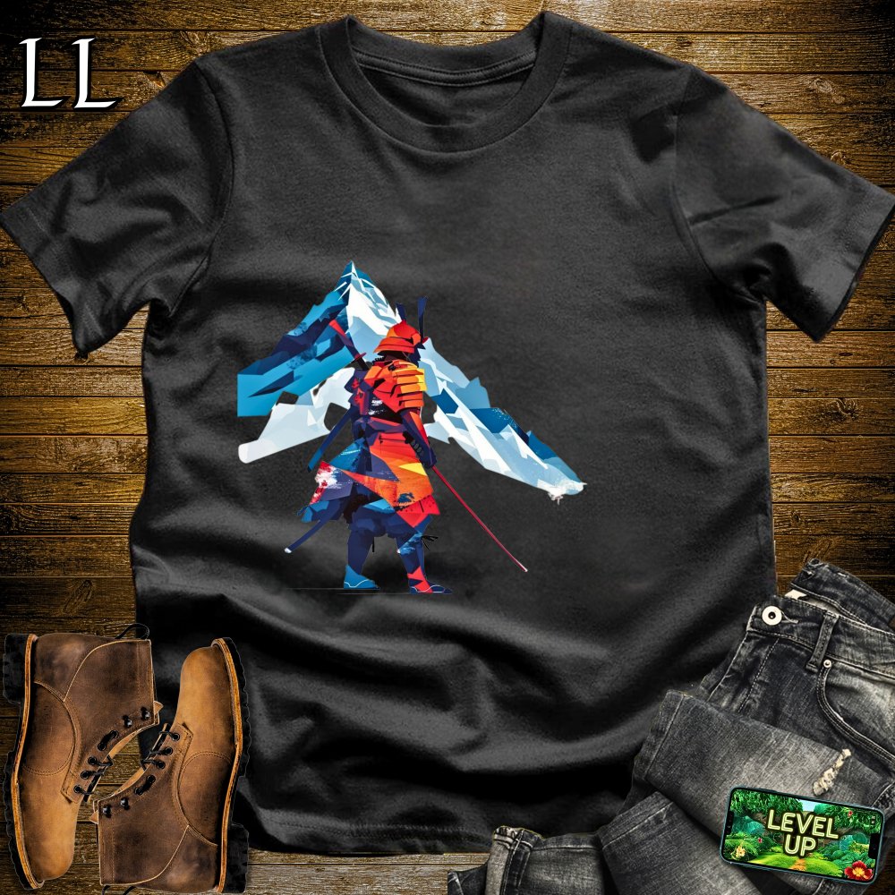 Icy Mountain Samurai White | Summit Warrior Tee