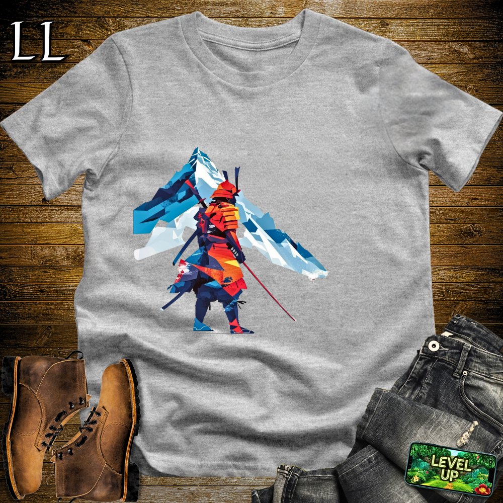 Icy Mountain Samurai Sport Grey | Summit Warrior Tee