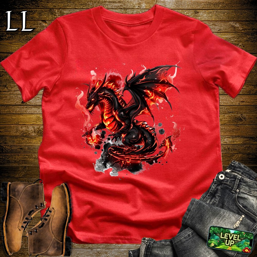 Inferno Dragon Softstyle Tee - Red - LegacyLayers