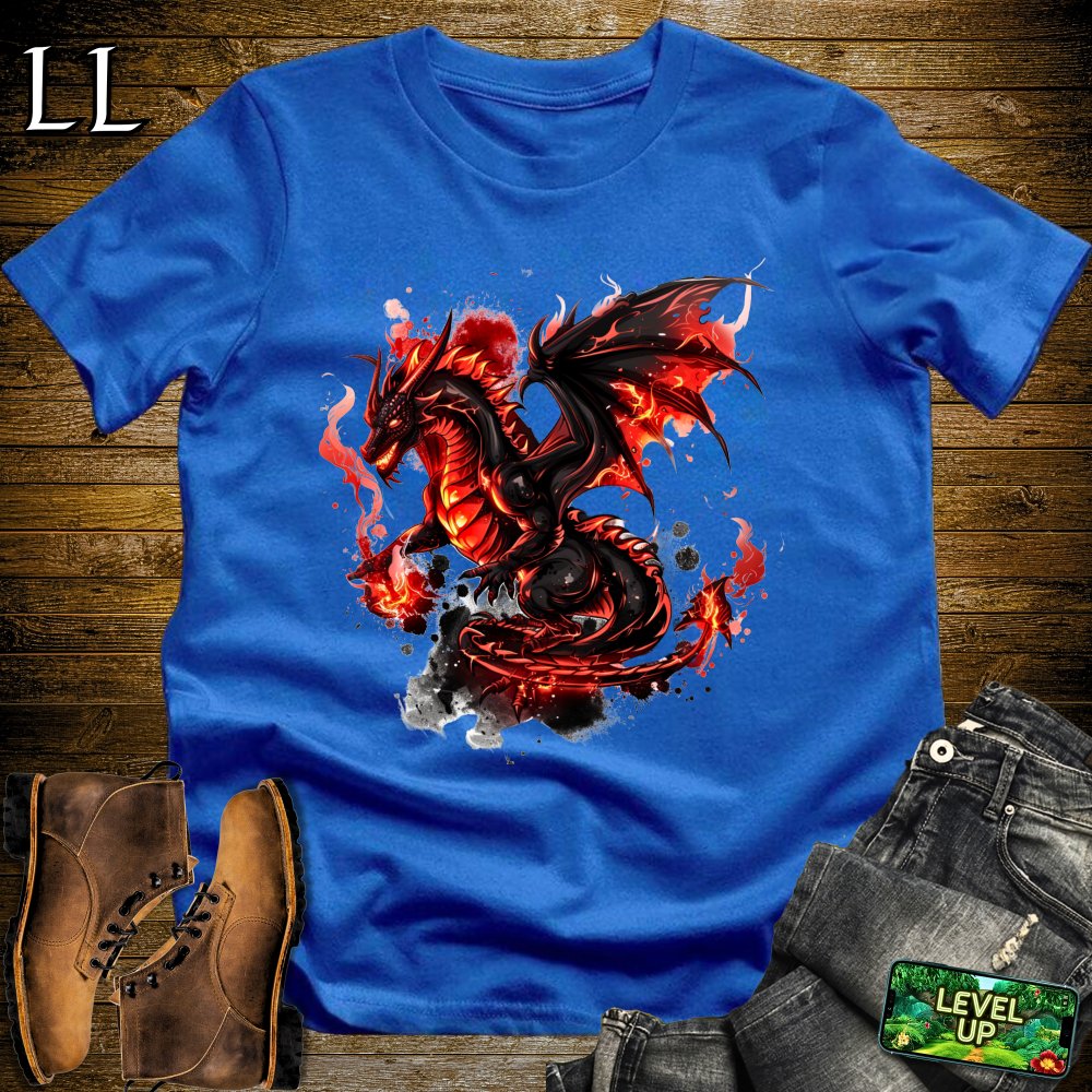 Inferno Dragon Softstyle Tee - Royal - LegacyLayers