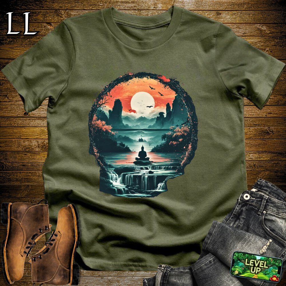 Inner Peace Samurai Softstyle Tee - Military Green - LegacyLayers