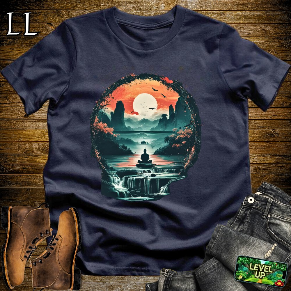Inner Peace Samurai Red | Zen Warrior Tee
