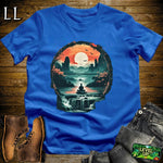 Inner Peace Samurai Light Blue | Zen Warrior Tee