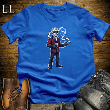 Invisible Man Scotch & Cigar T-Shirt Royal | Cigar and Scotch Shirt
