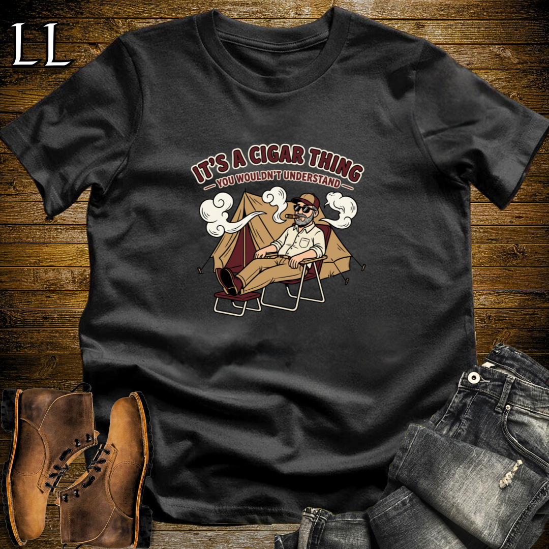 Its a Cigar Thing 1 T-Shirt Black | Funny Cigar Lover Shirt