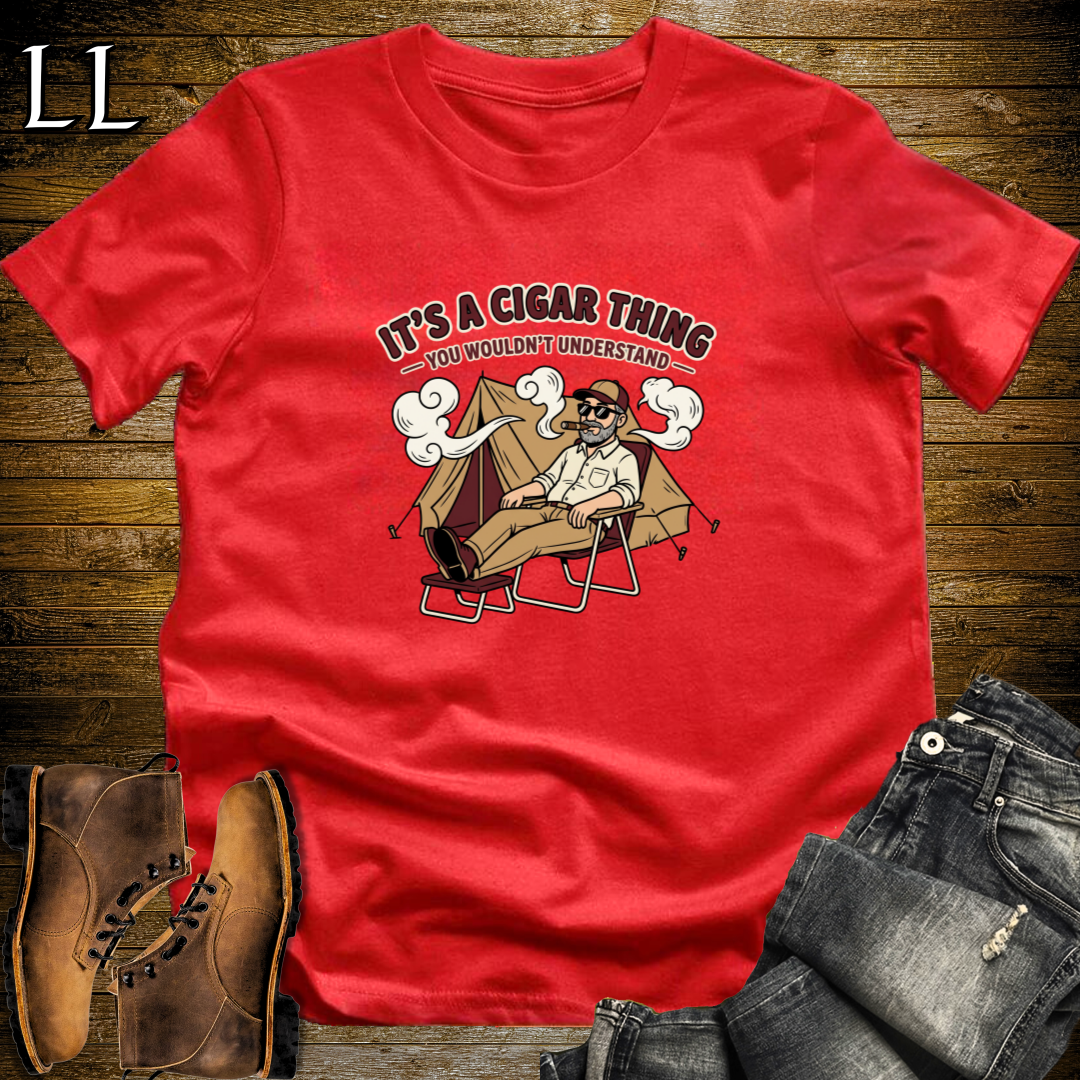 Its a Cigar Thing 1 T-Shirt Red | Funny Cigar Lover Shirt