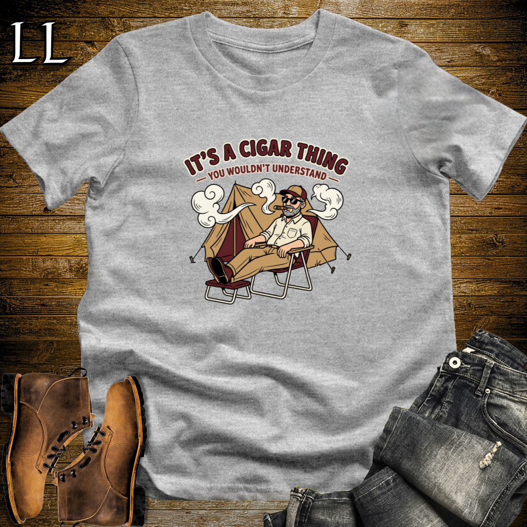 Its a Cigar Thing 1 T-Shirt Sport Grey | Funny Cigar Lover Shirt