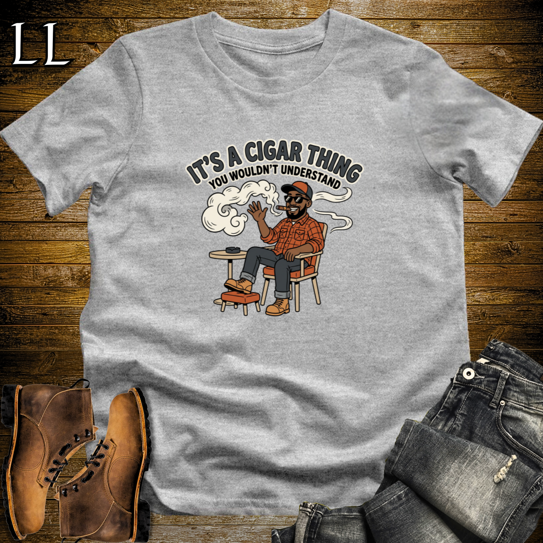 Its a Cigar Thing 2 T-Shirt Sport Grey | Funny Cigar Lover Tee