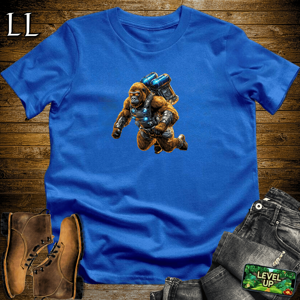 Jet Pack Gorilla Royal | Funny Space Adventure Shirt
