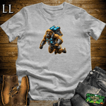 Jet Pack Gorilla Sport Grey | Funny Space Adventure Shirt