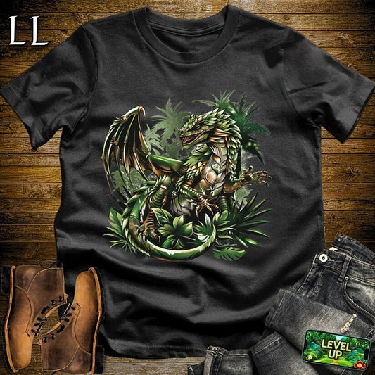 Jungle Dragon Softstyle Tee - Black - LegacyLayers