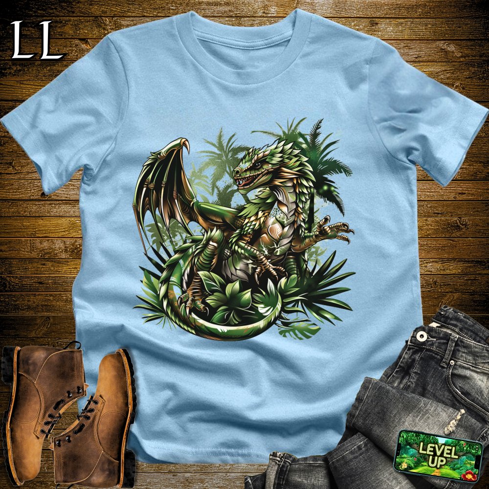 Jungle Dragon Softstyle Tee - Light Blue - LegacyLayers